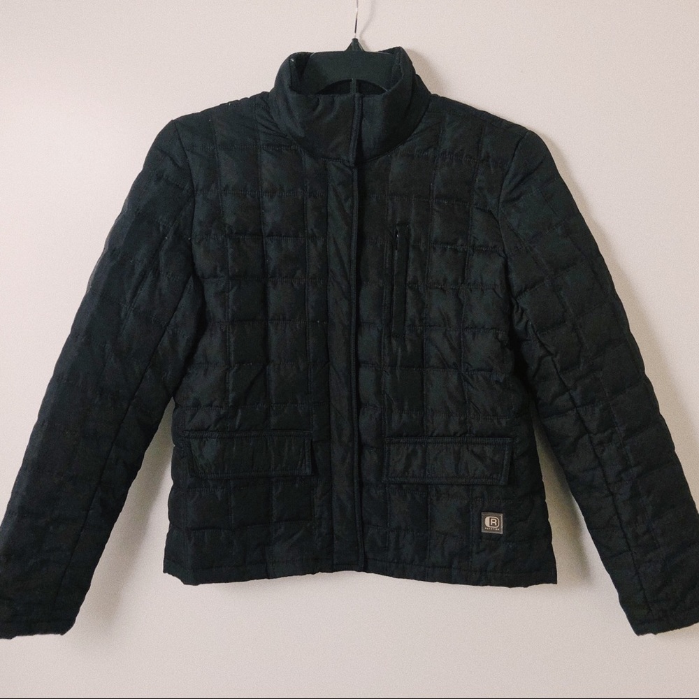 Keneth Cole Reaction black down quilted jacket